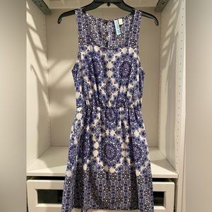 Geometric print dress